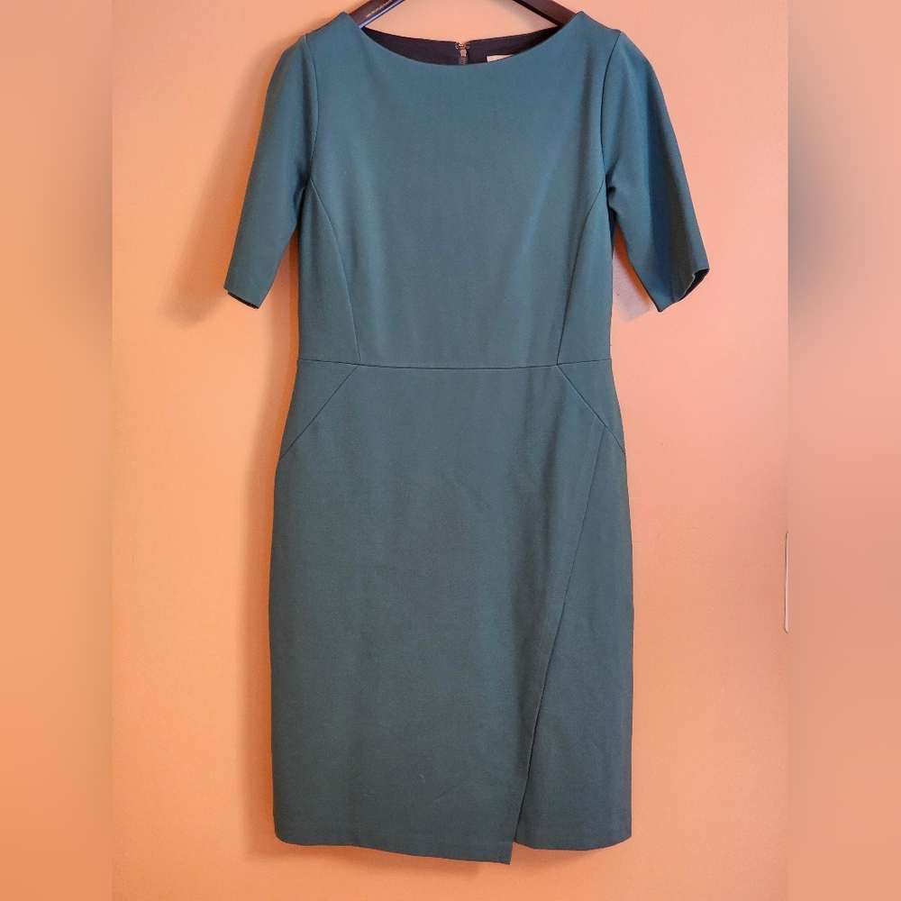 Halogen Dress, Teal, Size 6